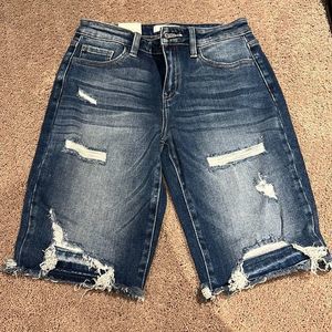 Kancan denim bermudas size 27 NWT